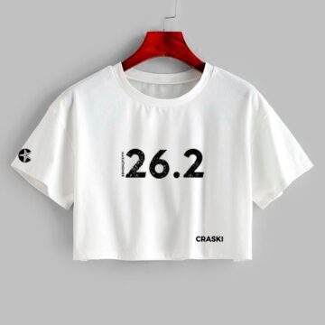 White 26.2 Women Lifestyle T-Shirt