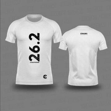 White 26.2 Men Lifestyle T-Shirt